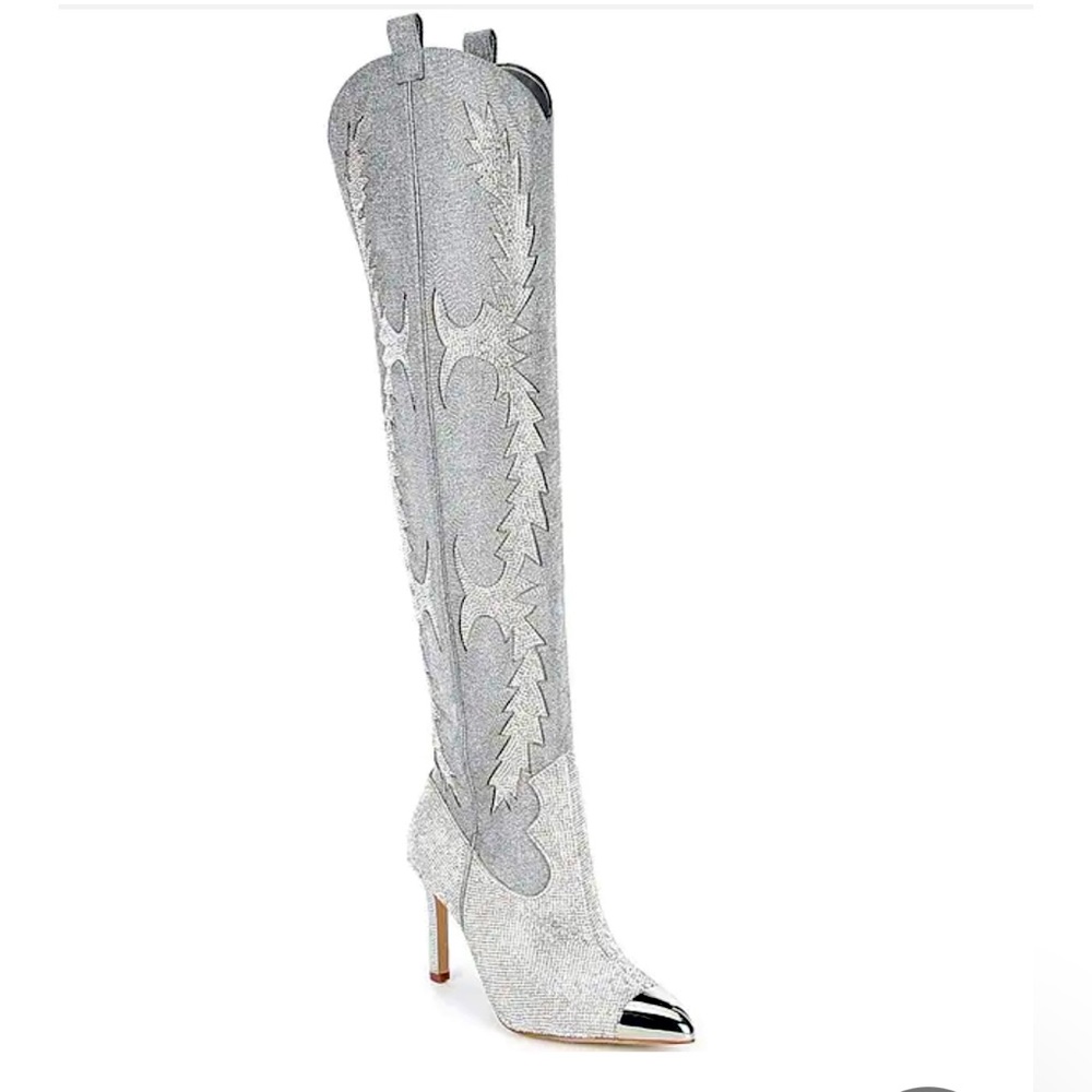 New in box The Gianni Bini over the knees rhinestone boot